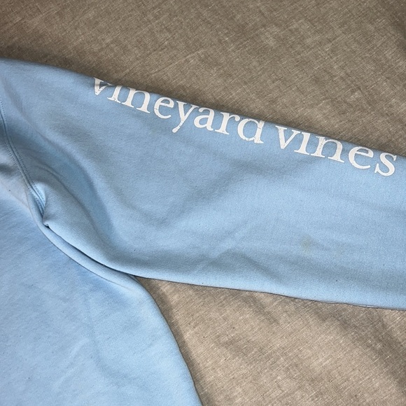 Vineyard Vines Light Blue Collared Half Zip Jacket - Picture 8 of 9